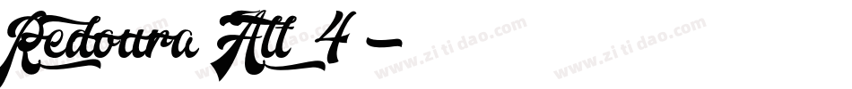 Redoura Alt 4字体转换